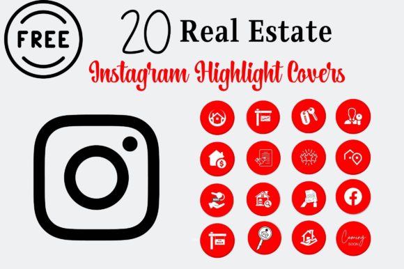20 Red: Instagram Highlights Realtor for a Bold Brand Identity