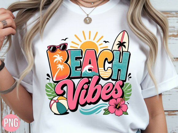 Beach Vibes Retro Summer Surfboard PNG: Your Next Creative Asset