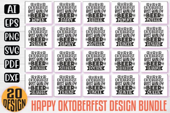 Celebrate Autumn: The Happy Oktoberfest Beer Designs Bundle