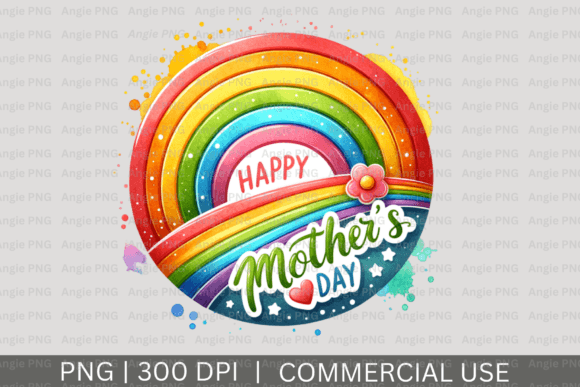 Celebrate Mom: Using Rainbow PNG Clipart for Designs