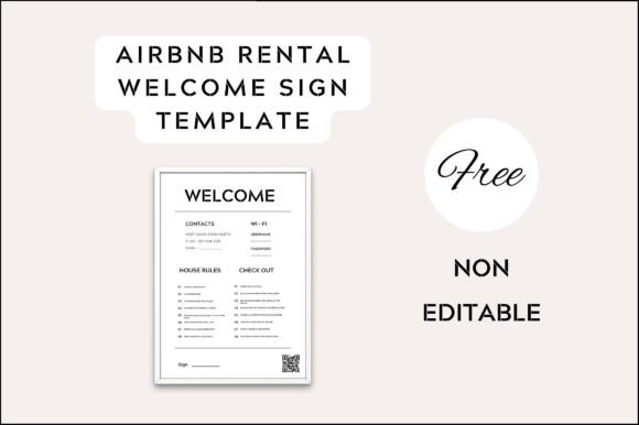 Design a Better Guest Experience with a Printable Airbnb Welcome Sign
