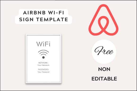 Elevate Your Guest Experience with the Airbnb Wifi Sign Template