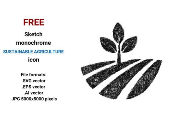 FREE Sketch Sustainable Agriculture Icon: A Creative Toolkit
