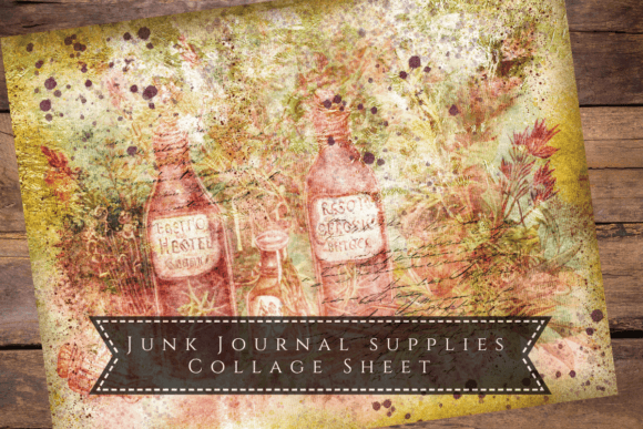 Herbal Grunge Digital Paper: An Earthy Textured Asset