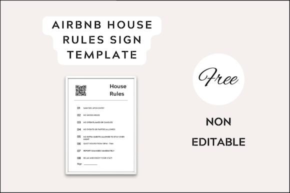 Streamline Your Hosting with a Professional Airbnb House Rule Sign