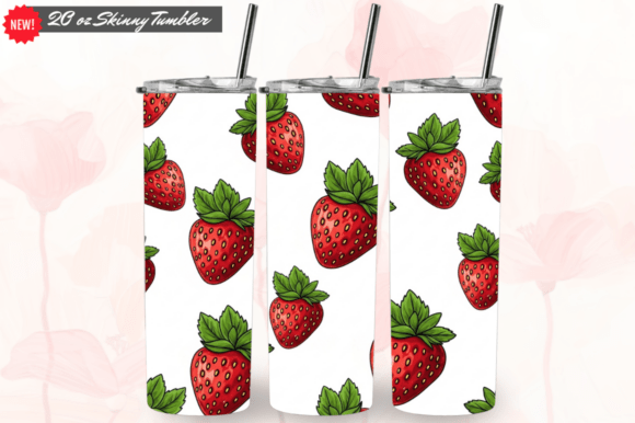 Sublimation Strawberry 20oz Tumbler Wrap: A Fresh Take on Custom Drinkware