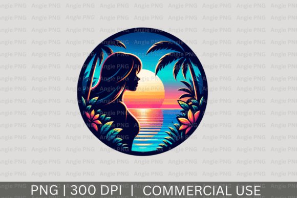Summer Silhouette Women Beach PNG: A Designer's Guide
