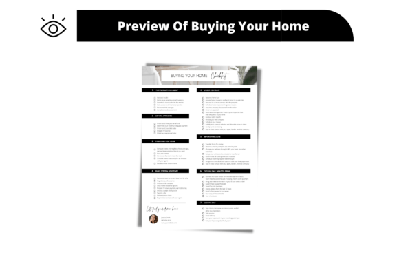 Your Essential Buying Your Home Checklist